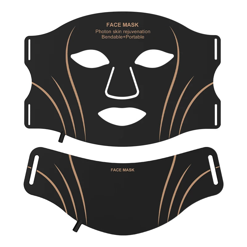 630nm Red & 460nm Blue LED Face & Neck Mask Set
