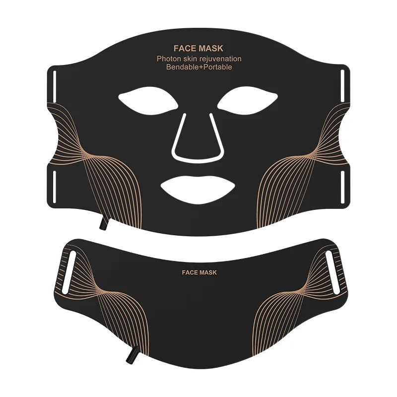 630nm Red & 460nm Blue LED Face & Neck Mask Set